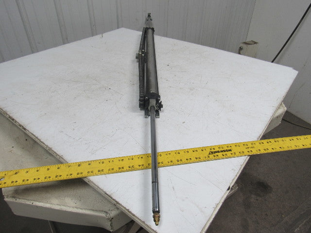 Smooth Round Pneumatic Air Cylinder 35-1/2" Stroke 5/8" Rod 1-1/8" Bore