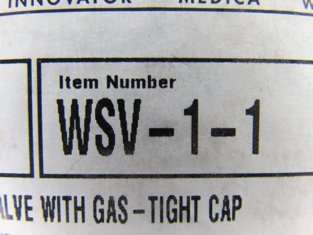 Western Enterprises WSV-1-1 Line Station Valve W/ Gas-Tight Cap