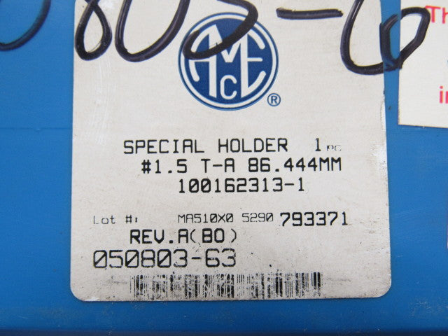 AMEC 050803-63 Rev A(B0) Indexing Boring Tool Holder Chamfer #1.5 T-A 86.444mm