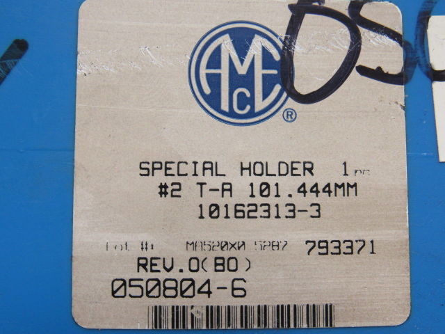 AMEC 050804-6 Rev 0(B0) Indexing Bore Counter bore Tool Holder #2 T-A 101.444mm