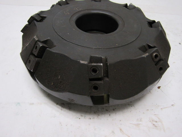 Valenite VMC-76-4-0608 RA 3T9 6" Shoulder Milling Cutter 45° 1.500" Arbor