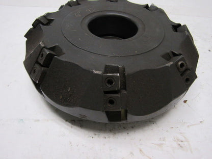 Valenite VMC-76-4-0608 RA 3T9 6" Shoulder Milling Cutter 45° 1.500" Arbor