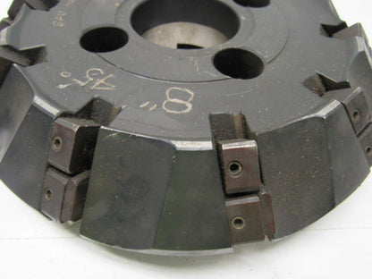 Valenite VMC-76-6-0810 R 8T0 8" Shoulder Mill Cutter 45° 2.500" Arbor