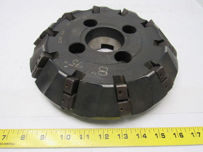Valenite VMC-76-6-0810 R 8T0 8" Shoulder Mill Cutter 45° 2.500" Arbor