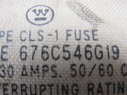 Westinghouse Type CLS-1 676C546G19 2.4/4.8KV 130A 50/60Hz Fuse