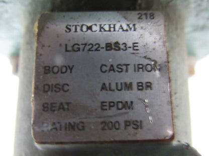 Stockham LG722-BS3E 8" Lug Type Butterfly Valve W/Manual Hand Wheel Actuated