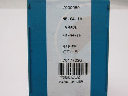 Ingersoll Cutting Tools 7000050 L-Nest Carbide Mill Inserts NE-04-10 Box of 5