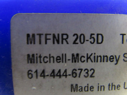 MTFNR 20-5D Steel Tool Holder to Hold a Negative TNMG 543  1.25" X 6" Shank