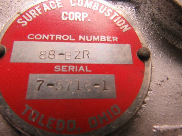 Surface Combustion Corporation 88-BZR Gas Control Regulator 1" NPT