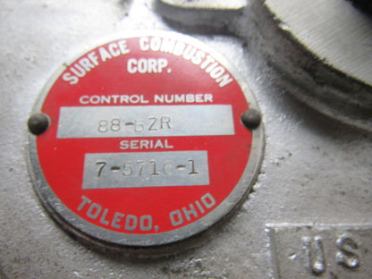 Surface Combustion Corporation 88-BZR Gas Control Regulator 1" NPT