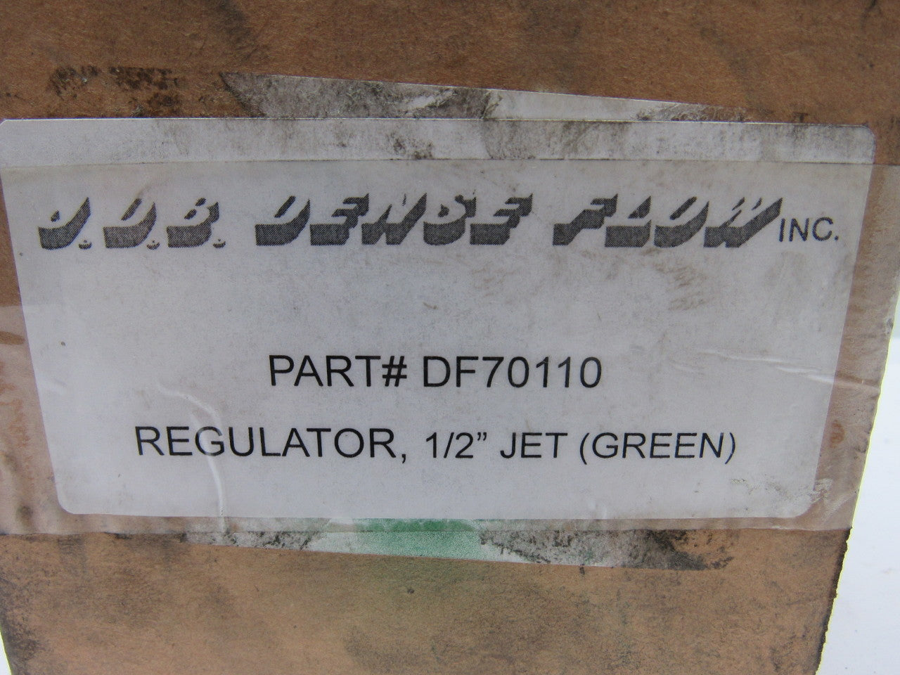 J.D.B. Dense Flow Regulator 1/2"NPT Jet Green