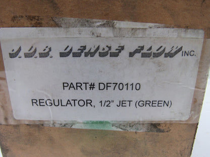 J.D.B. Dense Flow Regulator 1/2"NPT Jet Green