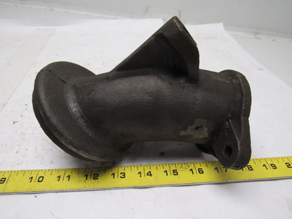 Wheelabrator 6-610685 Feed Spout 2-1/2" Diameter 4-1/2" bolt Center NOS