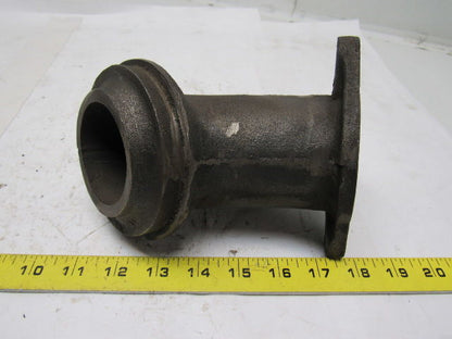 Wheelabrator 6-610685 Feed Spout 2-1/2" Diameter 4-1/2" bolt Center NOS