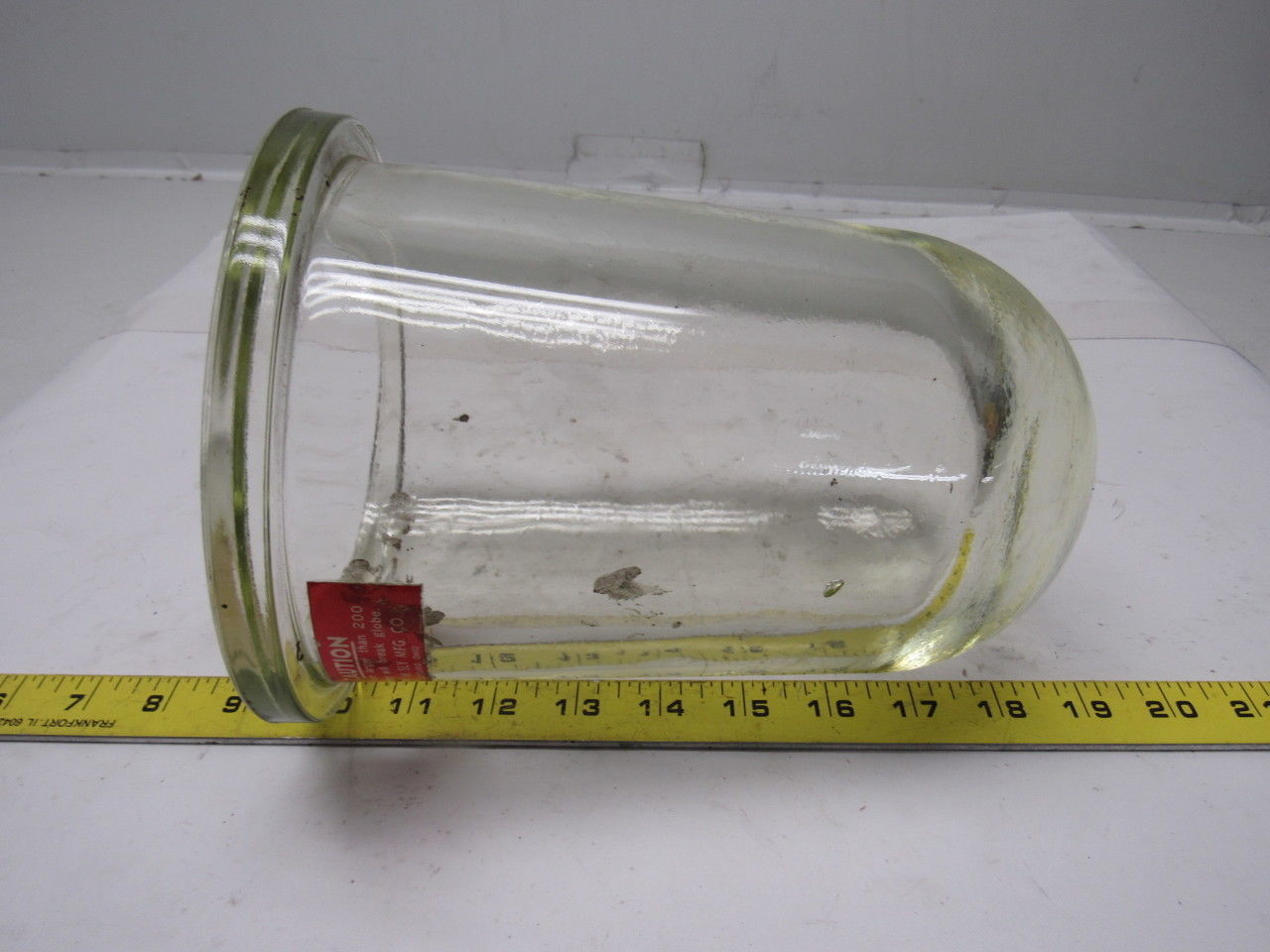 W.W. Sly MFG. Vintage Industrial Explosion Proof Pyrex Glass Light Globe
