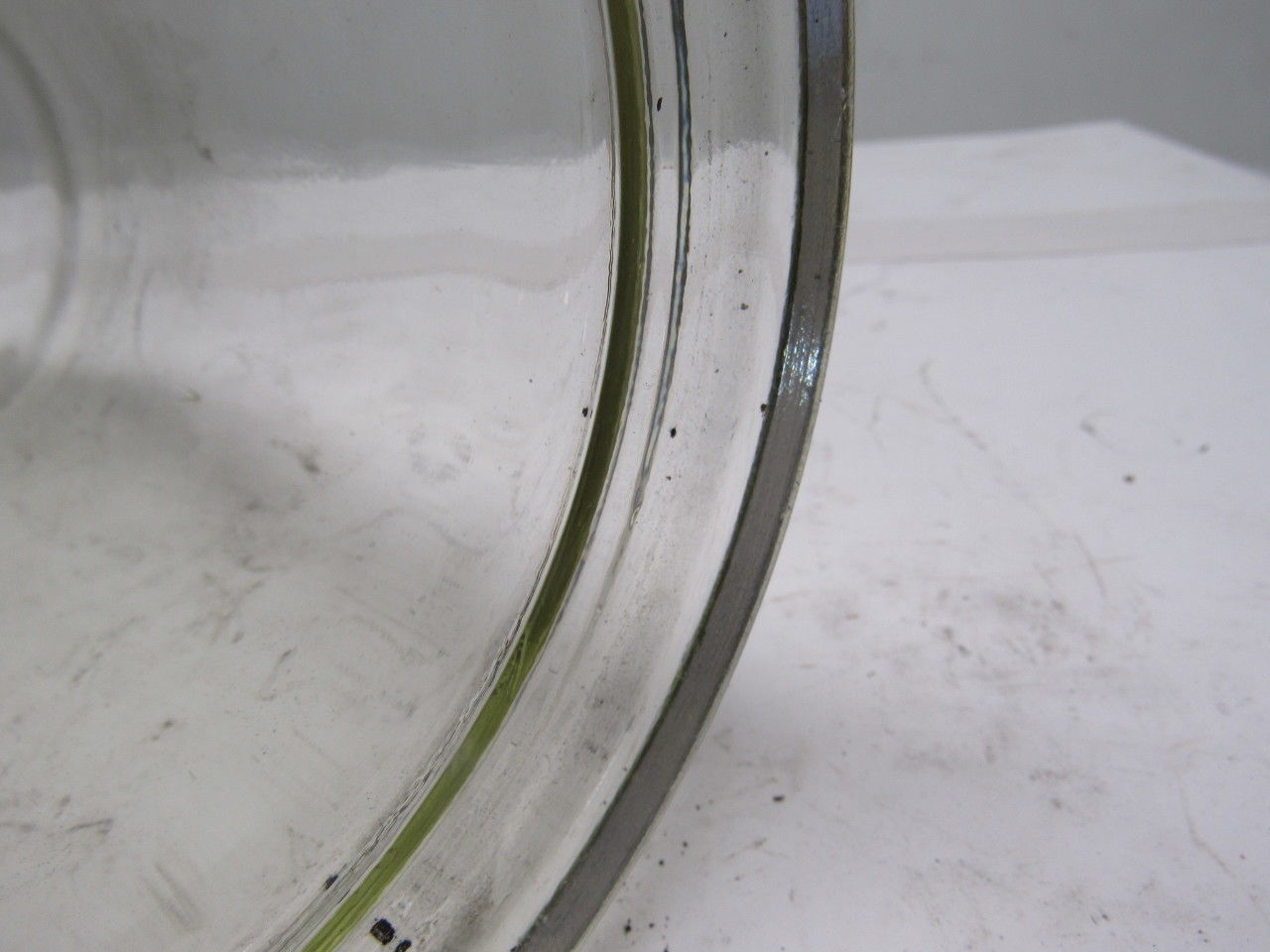 W.W. Sly MFG. Vintage Industrial Explosion Proof Pyrex Glass Light Globe