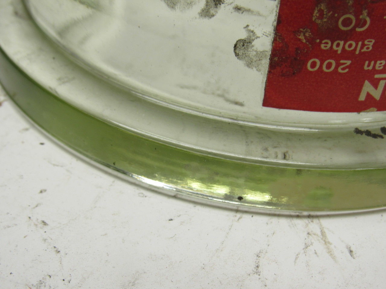W.W. Sly MFG. Vintage Industrial Explosion Proof Pyrex Glass Light Globe