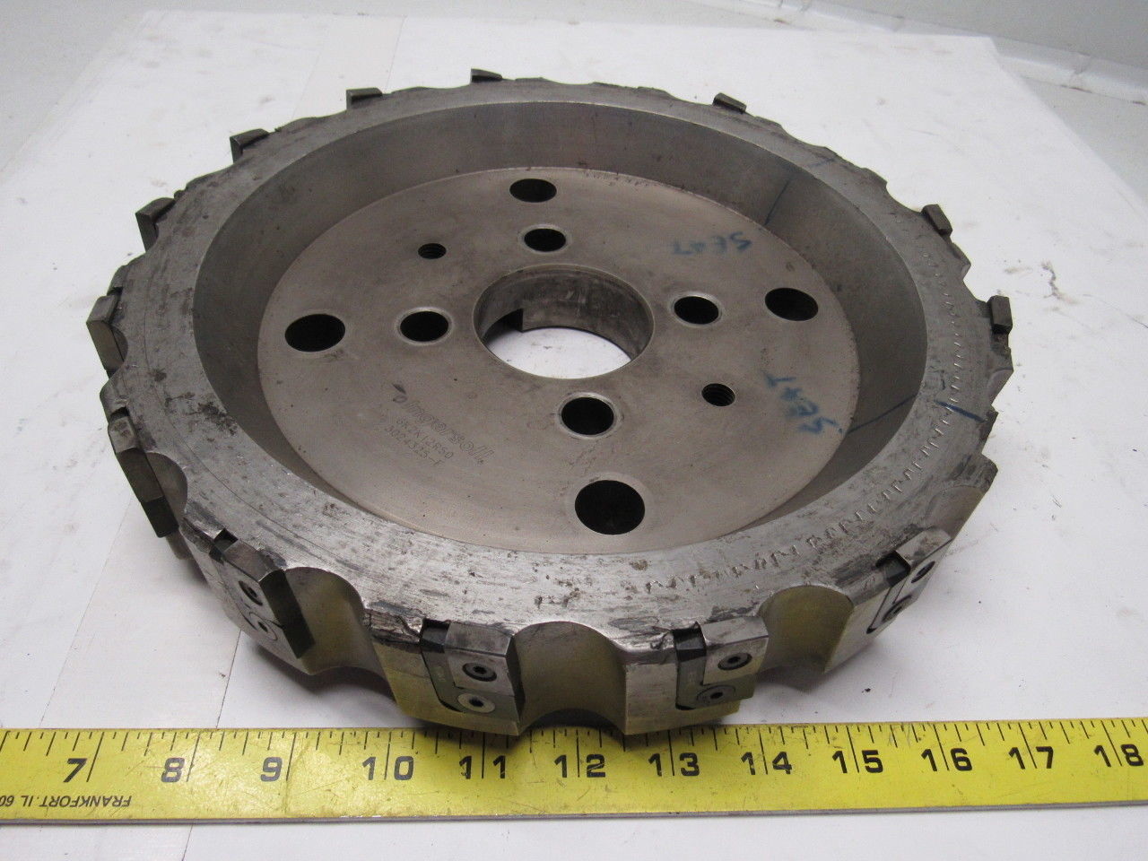 Ingersoll 6K2K12R50 12" Shell Face Mill 2-1/2" Arbor Hole W/16 Inserts