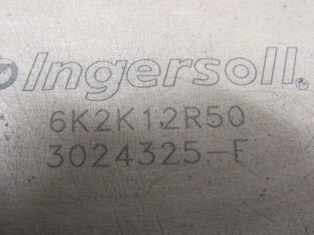 Ingersoll 6K2K12R50 12" Shell Face Mill 2-1/2" Arbor Hole W/16 Inserts