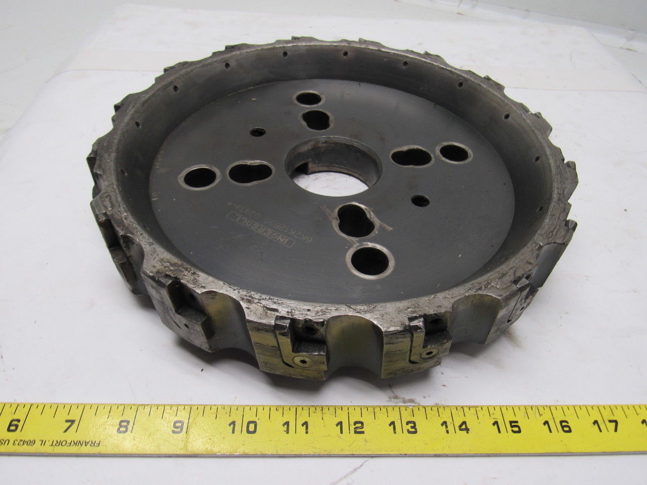 Ingersoll 6K2K12R50 03939 12" Shell Face Mill 2-1/2" Arbor Hole W/16 Inserts