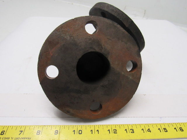 Walworth 2" Cast Steel 125lb Flanged 90 Degree Pipe Elbow W/(4) 7/8" Bolt Holes