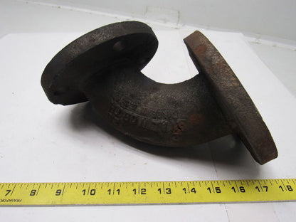 Walworth 2" Cast Steel 125lb Flanged 90 Degree Pipe Elbow W/(4) 7/8" Bolt Holes