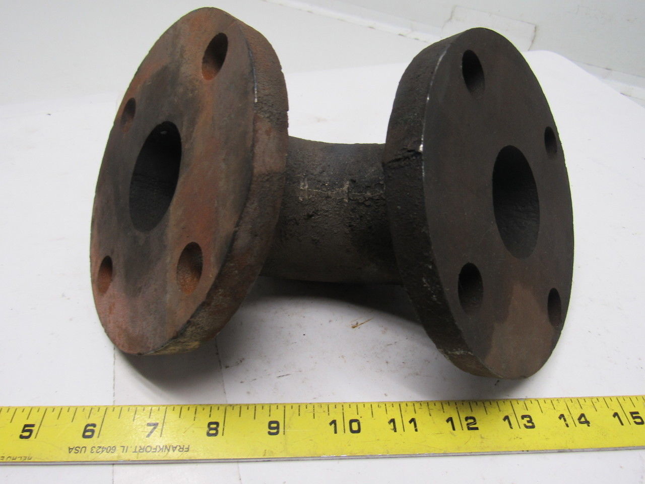 Walworth 2" Cast Steel 125lb Flanged 90 Degree Pipe Elbow W/(4) 7/8" Bolt Holes