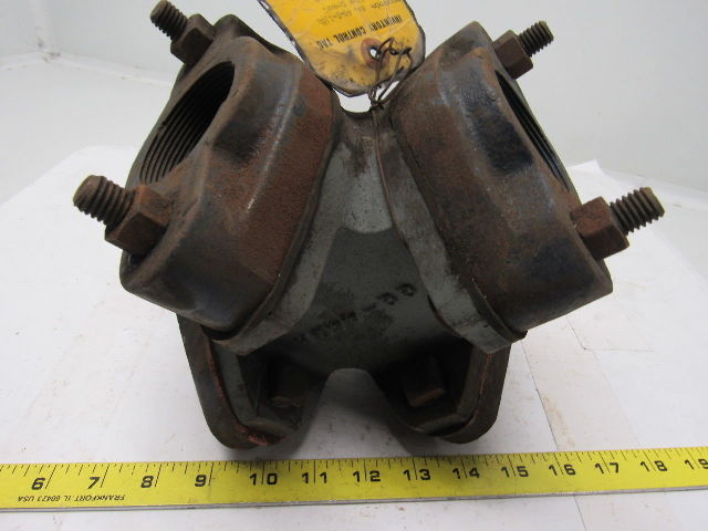 GG-440A Abrasive Line Pipe Cross W/2 Bolt Flange 2"-12 Threads