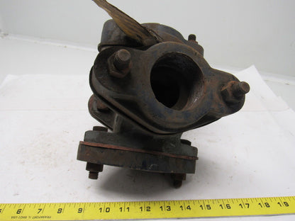 GG-440A Abrasive Line Pipe Cross W/2 Bolt Flange 2"-12 Threads