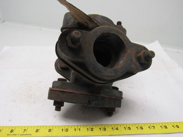 GG-440A Abrasive Line Pipe Cross W/2 Bolt Flange 2"-12 Threads