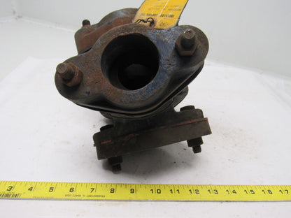 GG-440A Abrasive Line Pipe Cross W/2 Bolt Flange 2"-12 Threads