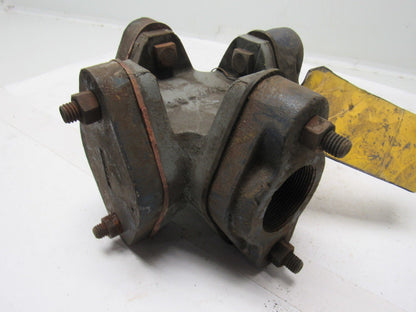 GG-440A Abrasive Line Pipe Cross W/2 Bolt Flange 2"-12 Threads