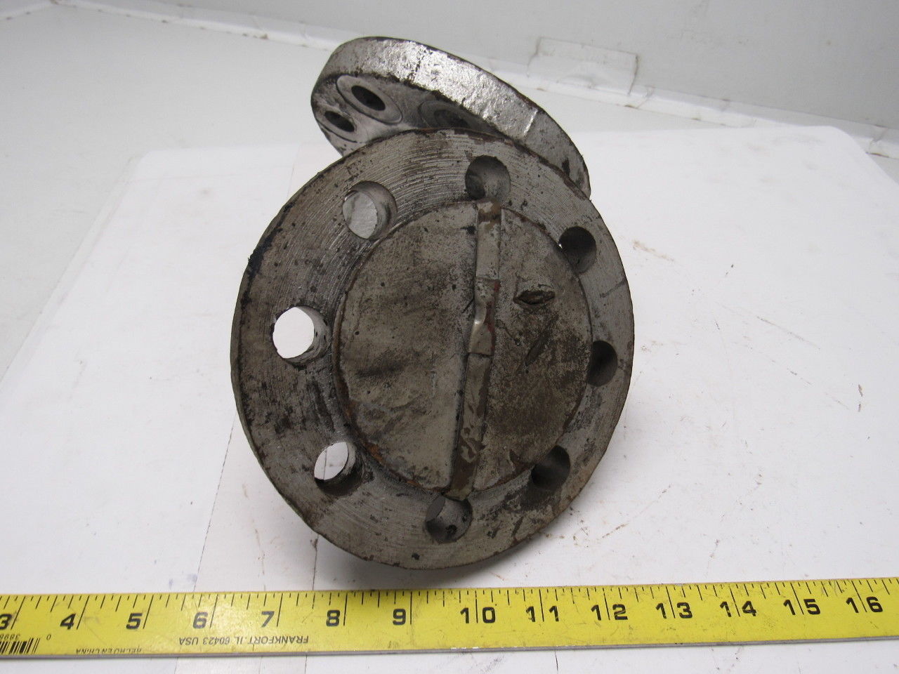 2" Cast Steel 300lb Flanged 90 Degree Pipe Elbow W/(8) 7/8" Bolt Holes