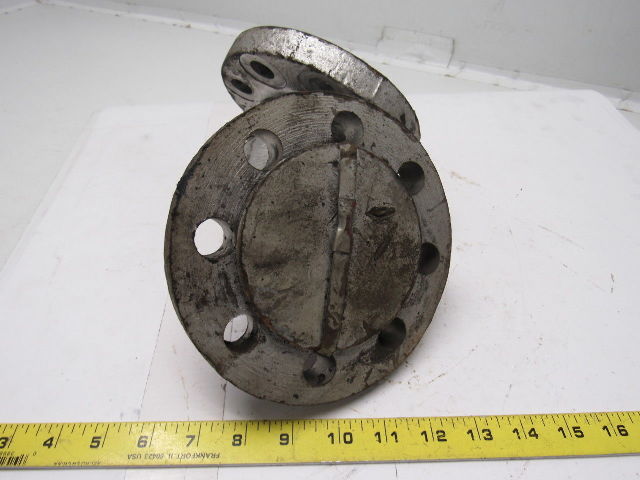 2" Cast Steel 300lb Flanged 90 Degree Pipe Elbow W/(8) 7/8" Bolt Holes