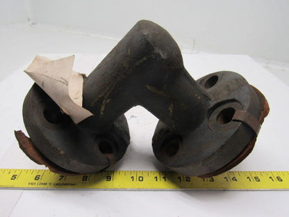 Vogt 1" Drop Forged Steel Flanged 90 Degree Pipe Elbow W/(4) 3/4" Bolt Holes
