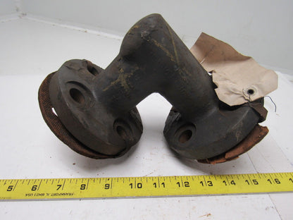 Vogt 1" Drop Forged Steel Flanged 90 Degree Pipe Elbow W/(4) 3/4" Bolt Holes