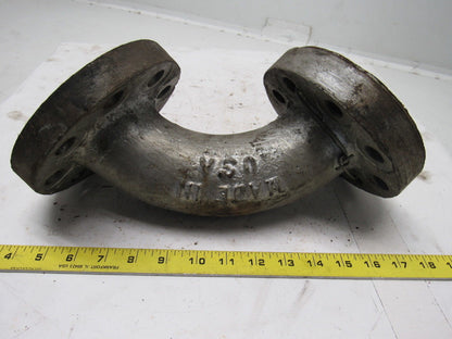 Clover CS800 2" Steel Flanged 90 Degree Pipe Elbow W/(8) 7/8" Bolt Holes
