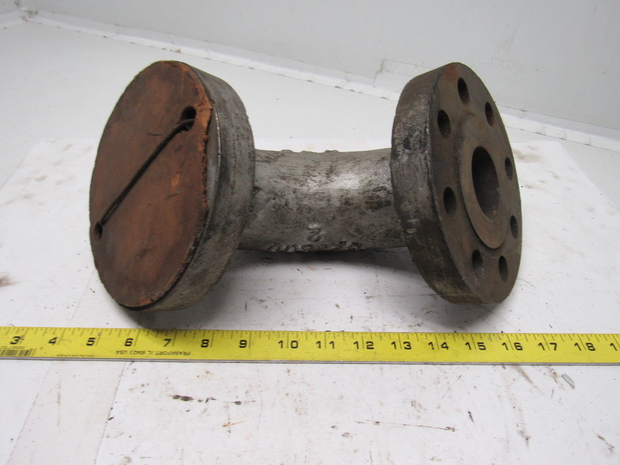 Clover CS800 2" Steel Flanged 90 Degree Pipe Elbow W/(8) 7/8" Bolt Holes