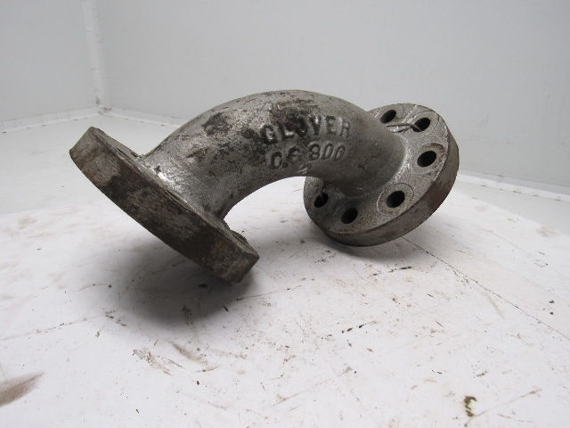 Clover CS800 2" Steel Flanged 90 Degree Pipe Elbow W/(8) 7/8" Bolt Holes