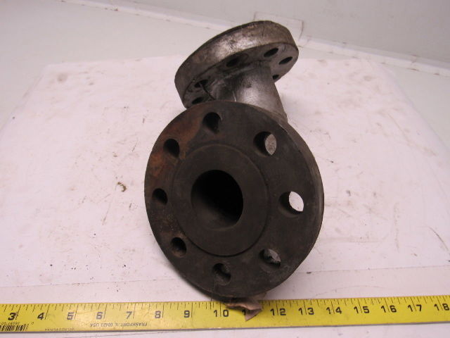2" Steel Flanged 90 Degree Pipe Elbow W/(8) 7/8" Bolt Holes