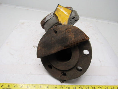 Glover OS600 3" Steel Flanged 90 Degree Pipe Elbow W/(8) 7/8" Bolt Holes