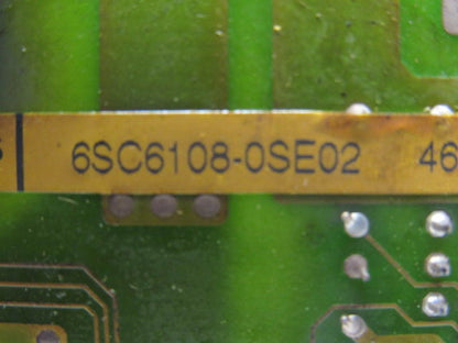 Siemens 6SC61080SE02 Simodrive Power Module 1AXIS 8/16A
