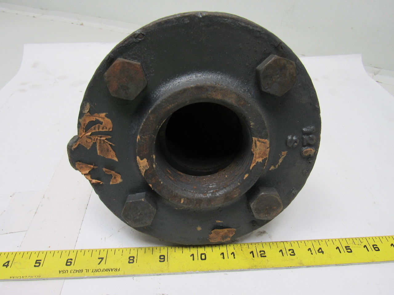 2-1/2FL24 2-1/2" X 1-1/4" Cast Steel Pipe 90° Cleanout W/Flange