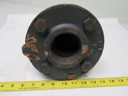 2-1/2FL24 2-1/2" X 1-1/4" Cast Steel Pipe 90° Cleanout W/Flange