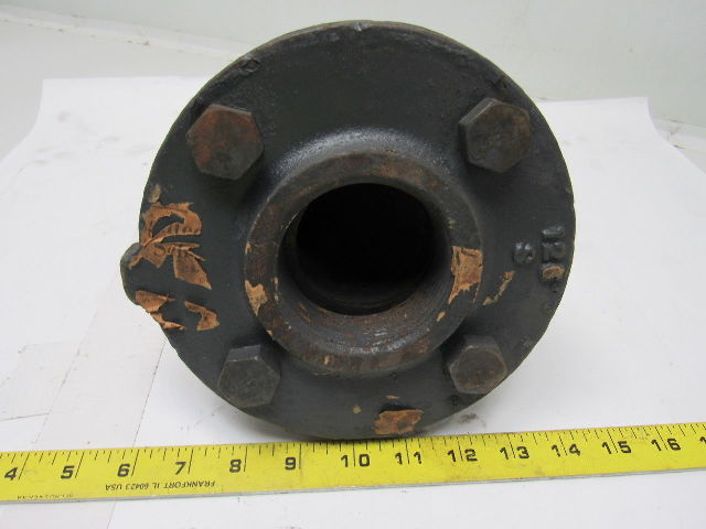 2-1/2FL24 2-1/2" X 1-1/4" Cast Steel Pipe 90° Cleanout W/Flange