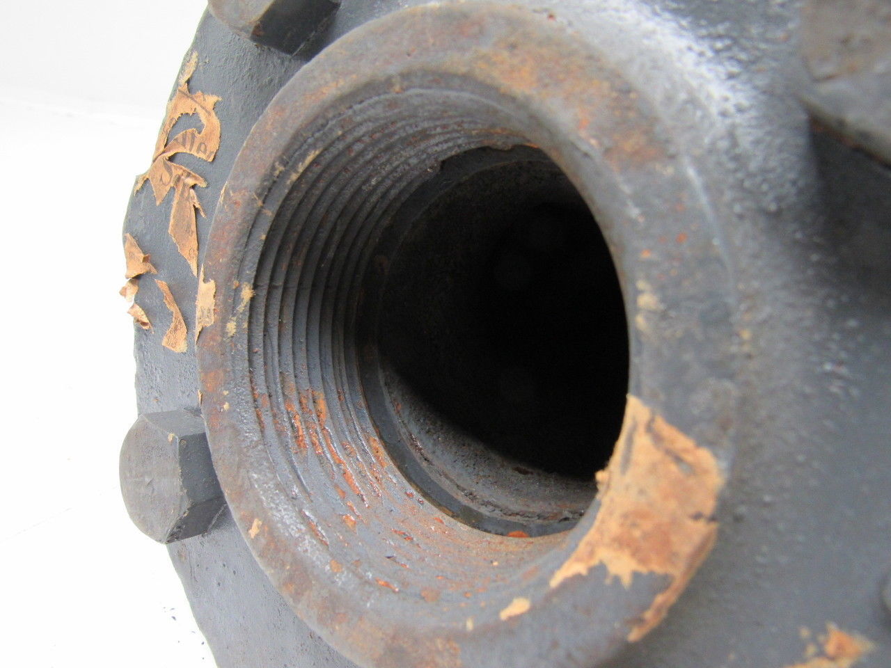 2-1/2FL24 2-1/2" X 1-1/4" Cast Steel Pipe 90° Cleanout W/Flange
