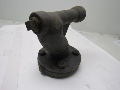 2-1/2FL24 2-1/2" X 1-1/4" Cast Steel Pipe 90° Cleanout W/Flange