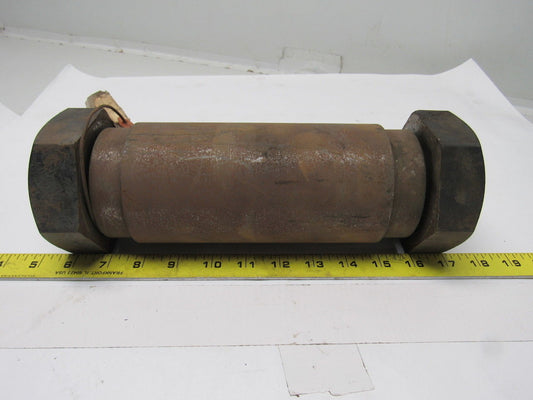 Pin For 10 Ton Hoist Bottom Block 3-9/16" OD X 11-3/4" OAL 3.825" Nut