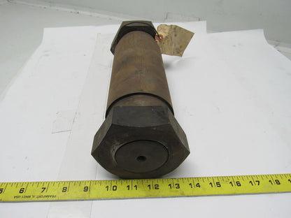 Pin For 10 Ton Hoist Bottom Block 3-9/16" OD X 11-3/4" OAL 3.825" Nut