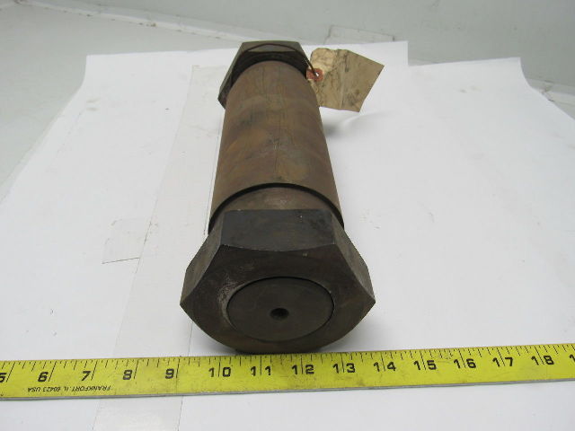 Pin For 10 Ton Hoist Bottom Block 3-9/16" OD X 11-3/4" OAL 3.825" Nut